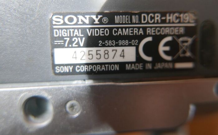 Sony Handycam DCR-HC19E Camcorder Vintage Mini DV Video Camera Tested