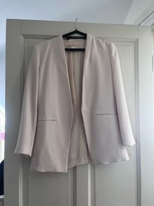 mango cream blazer