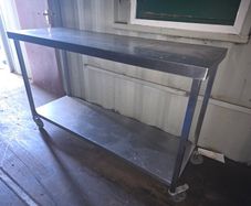 Stainless steel table
