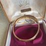 Vintage 9ct  Metal Core Floral Bangle/Braclet 1970's Image 5