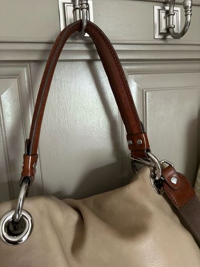 Genuine leather Orla Kiely shoulder bag with dust bag