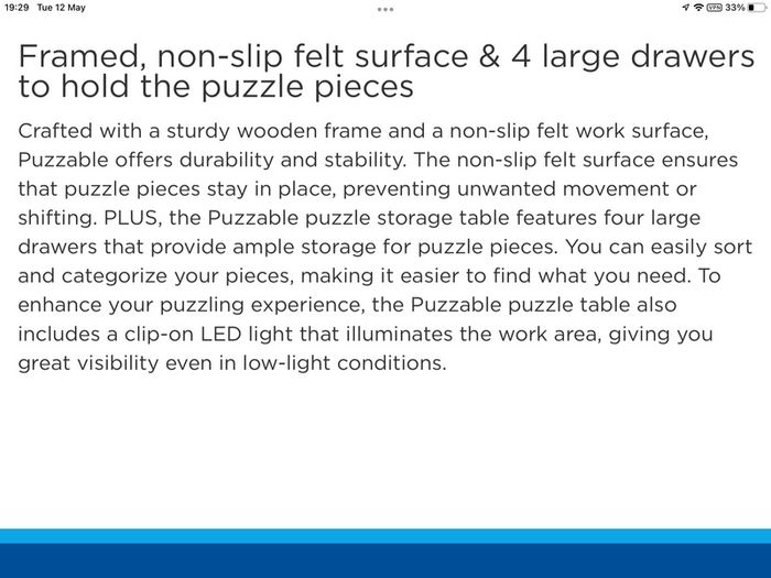 Jigsaw Puzzle Board.