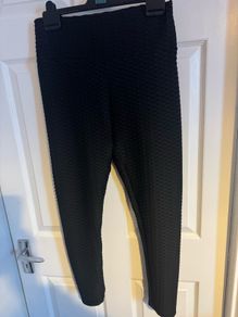 Brand new black Shein tight fit elastic leggings size XL UK16 EU44 Postage included