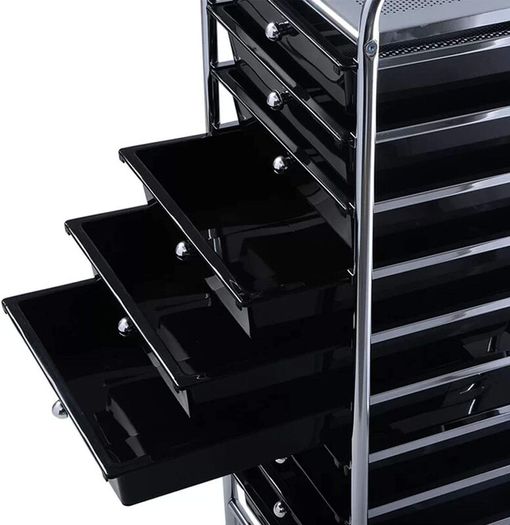 Home Storage Trolley On Wheels With 10 Drawer Storage Unit For Salon Beauty Make Up Home Office Organizer