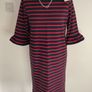 dress Bnwt navy & red striped dress with frilled sleeves soaked in luxury dress small Image 4