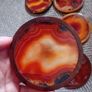 Vintage natural agate and wooden coaster set rrp 85e Image 6