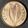 Ireland 1959 Farthing coin with Lustre Unc Image 3