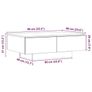 Coffee Table Artisan Oak Engineered Wood Image 3
