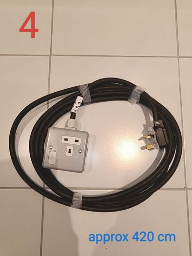 Heavy Duty Metalclad Extension Cables (Heavy Rubber HO7RN-F Cable) and Glands, Individual or Bundle
