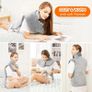 Electric Heating Pad for Back Neck Shoulders Pain Relief, XL 60x100cm Soft Flannel Wrap, Waist Strap, Fast Heat Hot Therapy 6 Heat Settings, Auto-Off Timer, Machine Washable, UK Plug, Grey Image 4