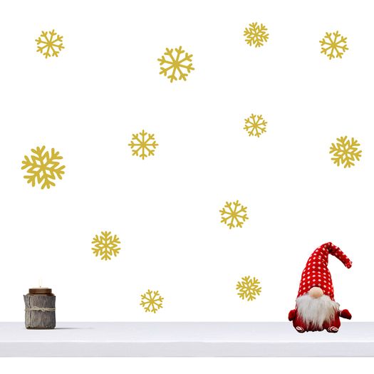 Snowflake Wall and Window Decals, Snowflake Sticker, Snow Window Decor, Snowflake Decorations,  Removable Christmas Vinyl Wall Decal