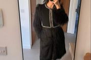 Elisabetta Franchi fur coat