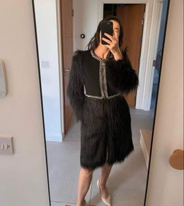 Elisabetta Franchi fur coat