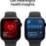 Apple Watch Series 11 GPS 46mm Smartwatch with Jet Black Aluminium Case with Black Sport Band 100% battery health Image 4