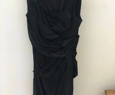 Vera Mont boutique label ...black ruffled style dress ...