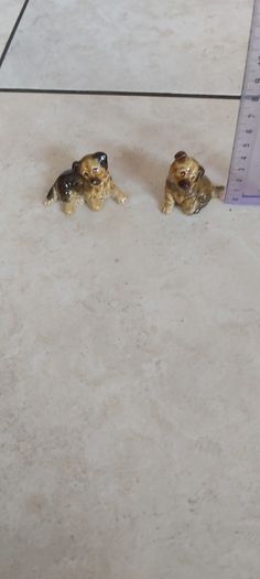 Vintage Ceramic Wade Whimsies Alsation Dogs