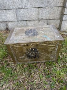 Fire place Vintage Hammered Brass