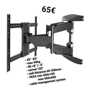 TV Wall Mount Bracket Tilt Swivel 40" - 85" TV