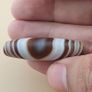 Vintage Suliemani Yemeni Eyes Stripe Pattern Agate Bead Amulet Image 6