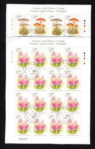 2008 Ireland Fauna & Flora: Fungi Commemorative Stamps Sheetlet Plate 1B1B1B1B1B Fine Used with Dublin cancel of 1st August 2008 (First day of issue)