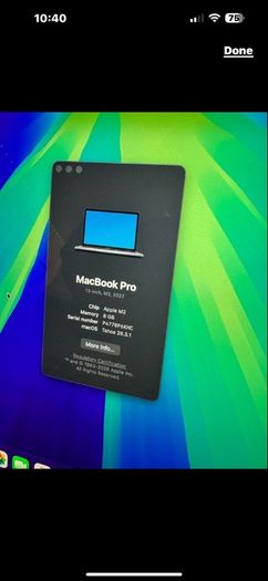 2022 macbook pro M2 Chip