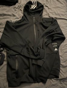 ADIDAS track top hoodie jacket size large