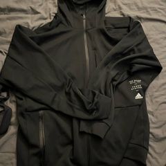 ADIDAS track top hoodie jacket size large