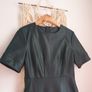 Sosandar Faux Leather Dress Size Uk 10 Image 5