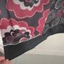 dress 100% cotton black patterned dress v neckline & long sleeves size small Image 10