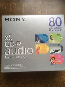 New Set Of 3 Sony Blank Audio Cds, CD-R Audio