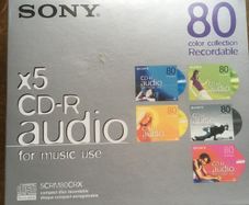 New Set Of 3 Sony Blank Audio Cds, CD-R Audio