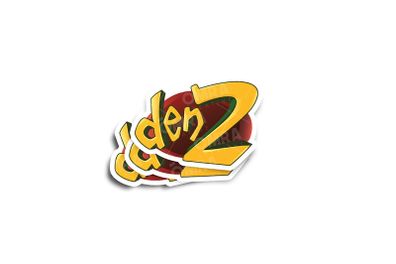 Den 2 RTE TV Glossy Sticker 2-Pack