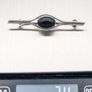 Vintage Whitby Jet 925 Sterling Silver Brooch Image 9