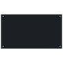 Kitchen Backsplash Black 90x50 cm Tempered Glass Image 3