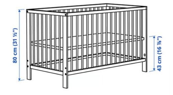 Gulliver Cot, mattress & sheets