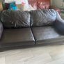 FREE 3 seater leather couch. MUST GO NOW Image 2