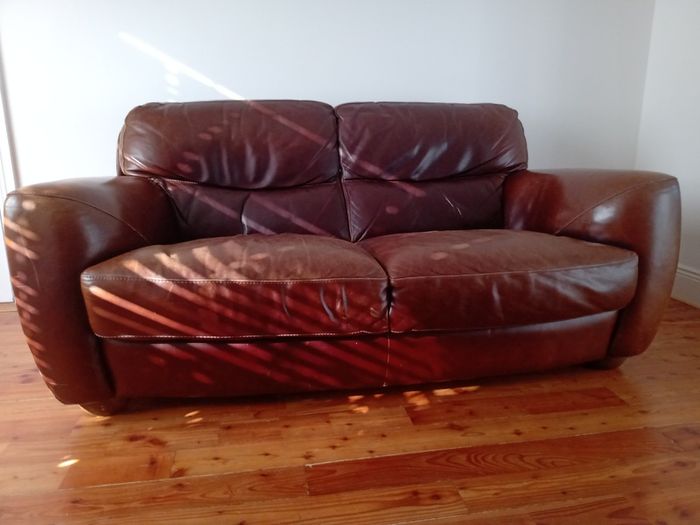 Two Seater Italian leather sofa