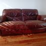 Two Seater Italian leather sofa Image 3