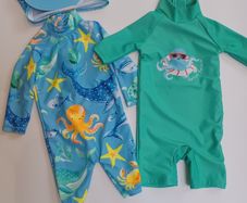 Two Baby Boy Sunsuits Age 6-9 months