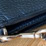 Coach Pebbled Black Leather Phone Wristlet Wallet Image 3