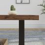 Rustic Living Room Table, Simple Industrial Rectangle Coffee Table, Modern Minimalist Farmhouse Image 2