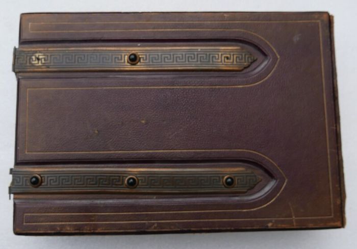 Antique Victorian Photo Album - Leather Bound