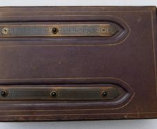 Antique Victorian Photo Album - Leather Bound