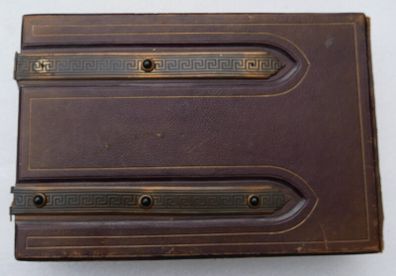 Antique Victorian Photo Album - Leather Bound