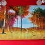 Painting Lake Sea Woods Forest scene Li Fang Image 8