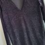 H&M black velvet sparkle dress Sz S (Fit 10-12UK) Image 2