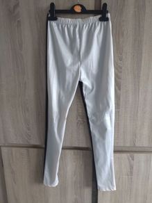 grey black leggins wetlook fits s-m new
