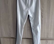 grey black leggins wetlook fits s-m new