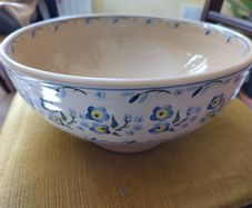 Nicholas Mosse large ceramic salad bowl, forget me not, 28cm