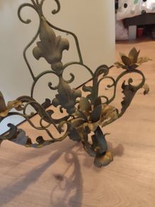 Amazing Wrought Iron Vintage Antique Candleabra
